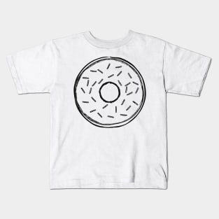 Basic Sketch of Donut Covered with Sprinkles Kids T-Shirt